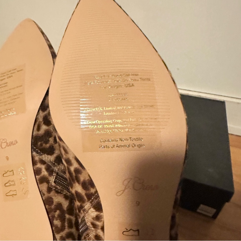 J. Crew Fiona Animal Print Ankle Booties NWT - Picture 4 of 4